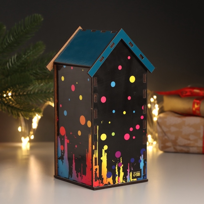 Новогодний чайный домик Новогодний чайный домик "Змея. Ярких эмоций" 20х10,5х9,5 см