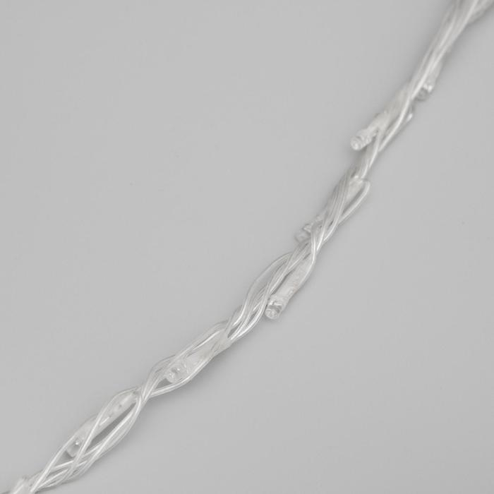 Гирлянда «Водопад» 2 × 1.5 м, IP44, прозрачная нить, 400 LED, свечение мульти, 8 режимов, 220 В