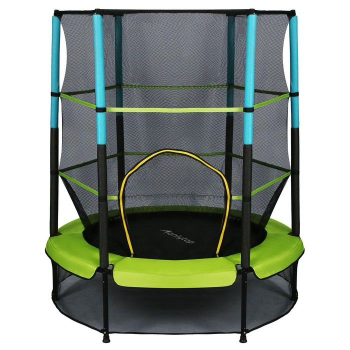 Батут ONLYTOP, d=140 см, высота сетки 125 см, цвет зелёный Батут ONLYTOP, d=140 см, высота сетки 125 см, цвет зелёный