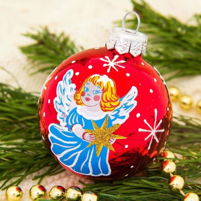 Шар Шар "Новогодний " d-6 см, микс