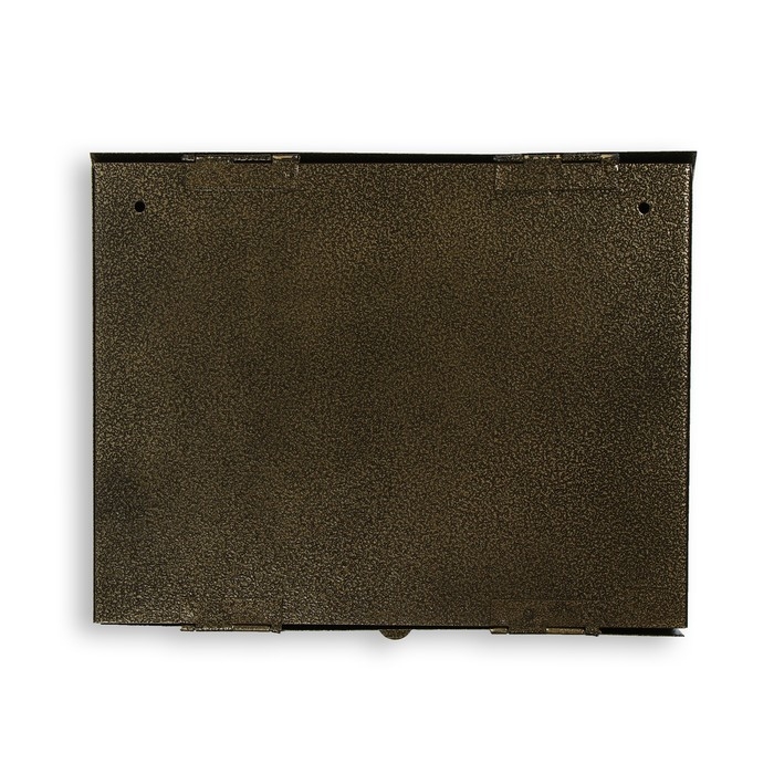 Ящик почтовый без замка (с петлёй), горизонтальный «Широкий», бронзовый