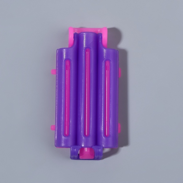 Бигуди для прикорневого объема, 5,7 × 3 × 1 см, 6 шт, цвет розовый/фиолетовый