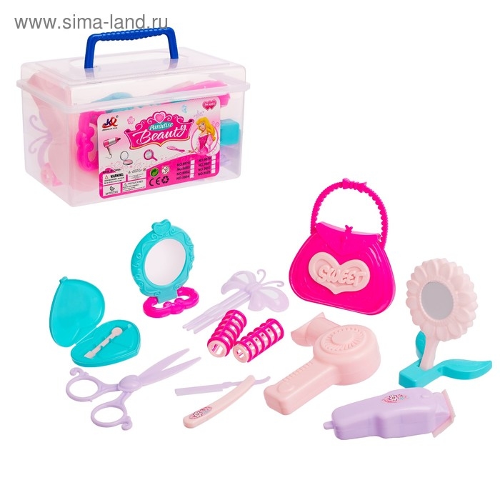 Набор парикмахера «Очаровательная леди», 11 предметов, в чемодане Набор парикмахера «Очаровательная леди», 11 предметов, в чемодане