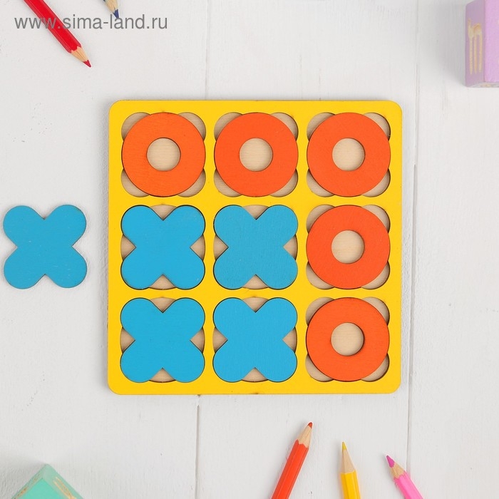 Рамка-вкладыш «Крестики - нолики» МИКС, 10 элементов Рамка-вкладыш «Крестики - нолики» МИКС, 10 элементов