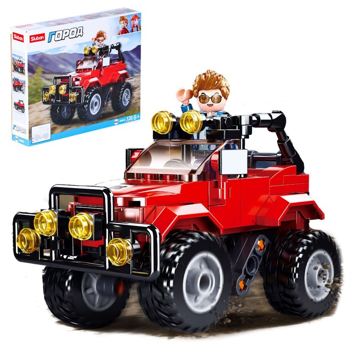Конструктор Город &laquo;Джип сафари&raquo;, 135 деталей