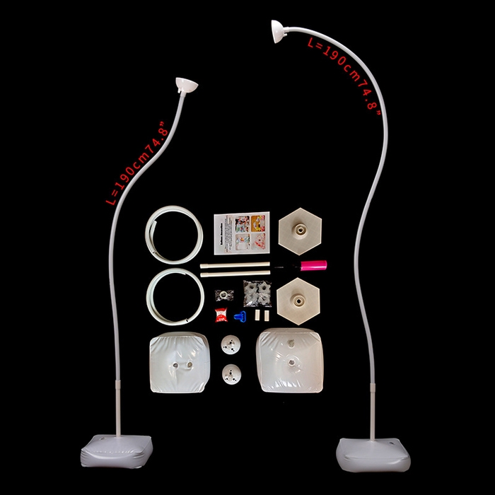 Стойка для воздушных шаров с подставкой под воду/песок, высота 235 см Стойка для воздушных шаров с подставкой под воду/песок, высота 235 см