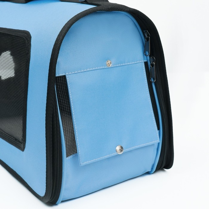 Сумка-переноска с окном для мордочки, 42 х 21 х 25 см, голубая Сумка-переноска с окном для мордочки, 42 х 21 х 25 см, голубая