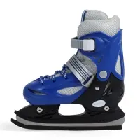 Коньки детские раздвижные BlackAqua, р. 30-33, для фитнеса, синие Коньки детские раздвижные BlackAqua, р. 30-33, для фитнеса, синие