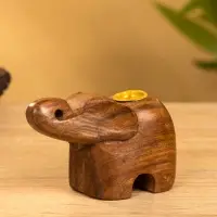 Подставка под благовония "Слоник" 6,5х10х4,5 см, дерево шишам