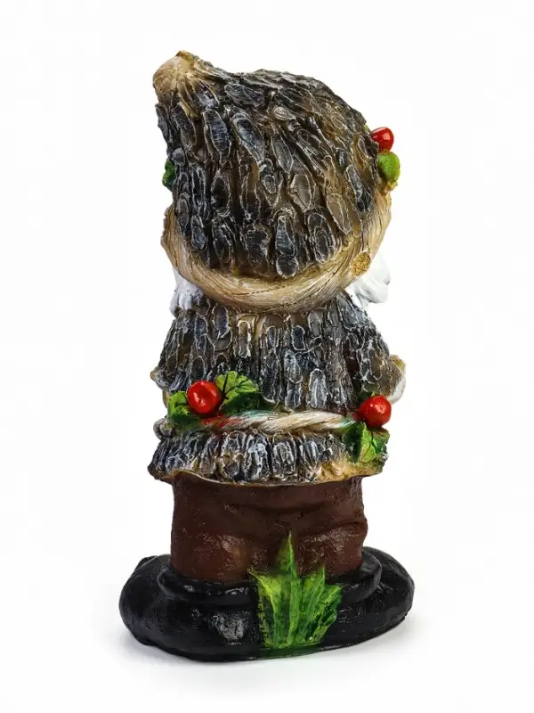 Садовая фигура из полистоуна &laquo;Гном с жёлудями&raquo;, 47&times;26 см