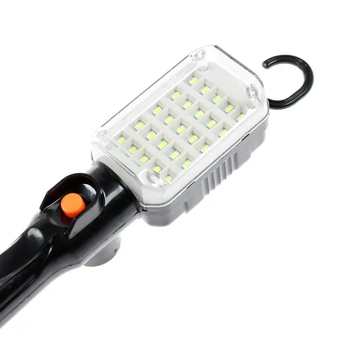 Светильник переносной светодиодный Luazon Lighting с выключателем, 12 Вт, 25 LED, 5 м, чёрный