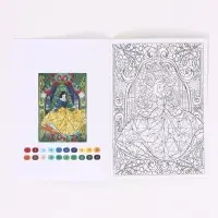 Раскраска по номерам, новогодняя, 17&times;24 см, &laquo;Принцессы&raquo;