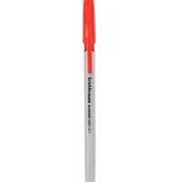 Ручка шариковая ErichKrause Slender Stick Grey, Super Glide, 0.7 мм, красная