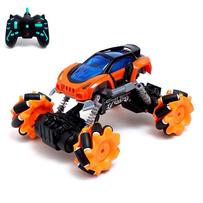 Джип радиоуправляемый DRIFT, 4WD, дрифт, работает от аккумулятора, цвет оранжевый Джип радиоуправляемый DRIFT, 4WD, дрифт, работает от аккумулятора, цвет оранжевый