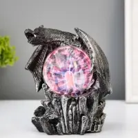 Плазменный шар 7421135G черный с серебряной патиной 15&times;15&times;17.5 см