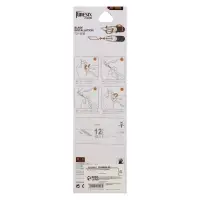 Нож канцелярский, лезвие 4 мм, (форма скальпель) корпус пластик/металл, 12 сменных лезвий, корпус МИКС