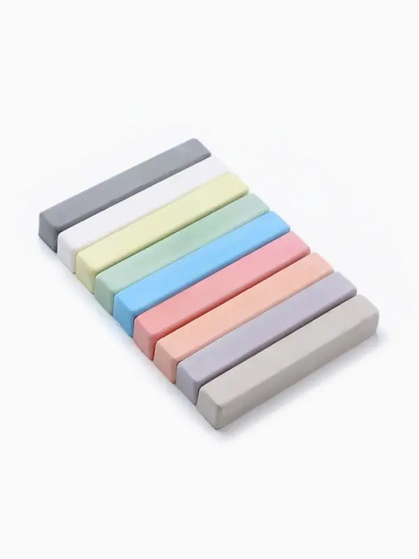 Мелки цветные школьные 9 шт. «Синий трактор», прямоугольные Мелки цветные школьные 9 шт. «Синий трактор», прямоугольные