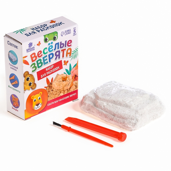 Набор для раскопок «Веселые зверята» собери всю коллекцию Набор для раскопок «Веселые зверята» собери всю коллекцию