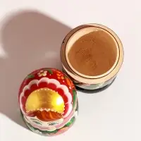 Матрёшка дерево &laquo;Весела&raquo;, красная голова, низ чёрный, 5-кукольная, 14 см