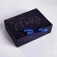 Коробка подарочная, упаковка, «Космос: Stars», 16.5 х 12 х 5 см, БЕЗ ЛЕНТЫ