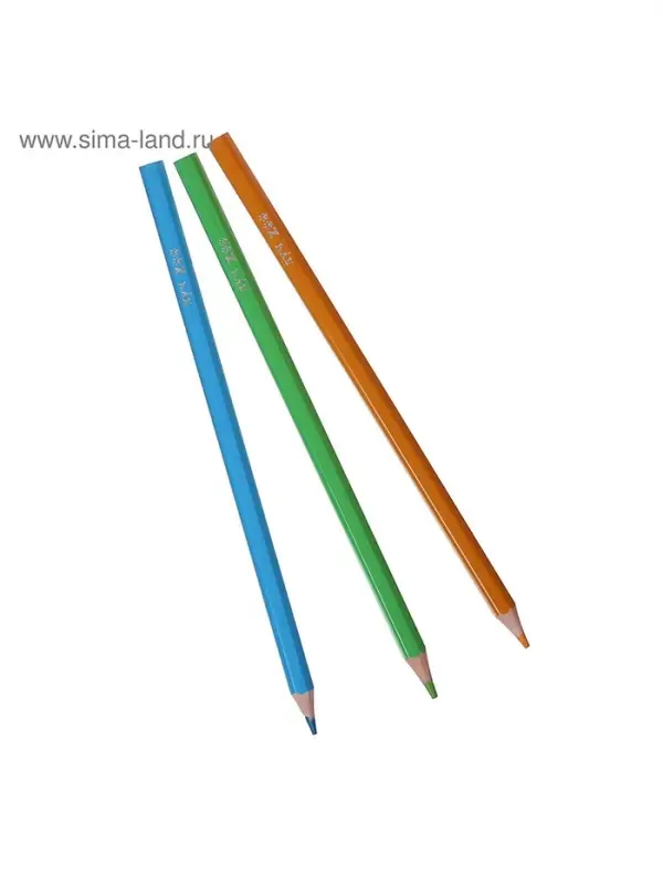 Карандаши цветные 24 ZOO, пластиковые, шестигранные