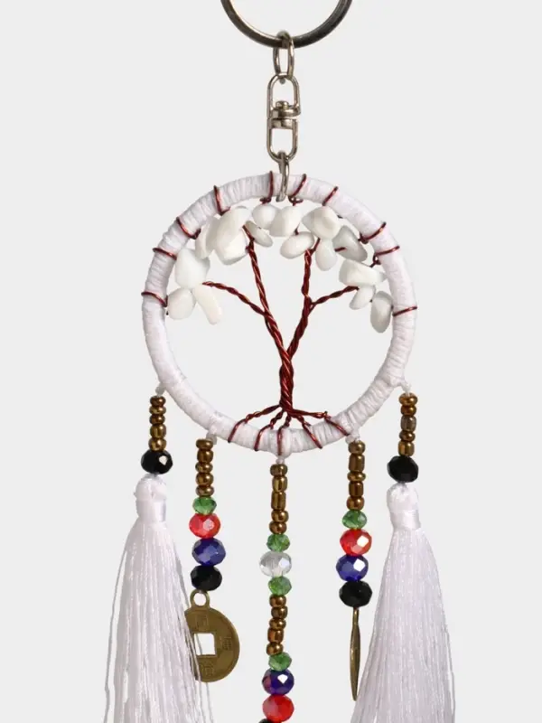 Брелок ловец снов Брелок ловец снов "Древо" 19 см, цв. белый