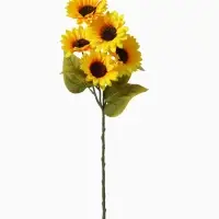 Цветы искусственные &laquo;Пять подсолнухов&raquo;, 9&times;53 см