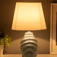 Лампа настольная E27 40Вт "Ракушка" оливковый перламутр 20х20х32 см