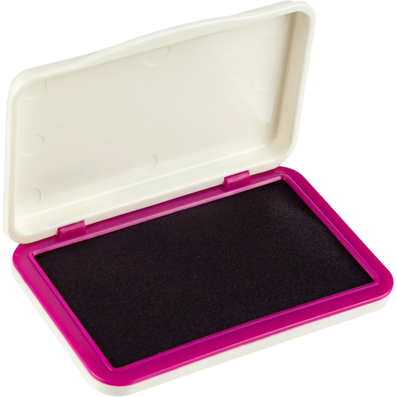 Подушка штемпельная настольная Attache фиолет 70х103 мм пластик