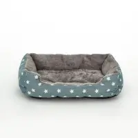 Лежанка для животных &laquo;Звезды&raquo;, 40&times;32&times;12 см, серая