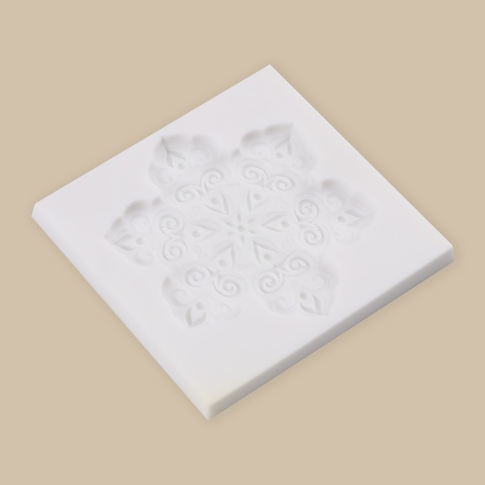 Силиконовый молд для творчества «Снежинка», 8 х 8 см