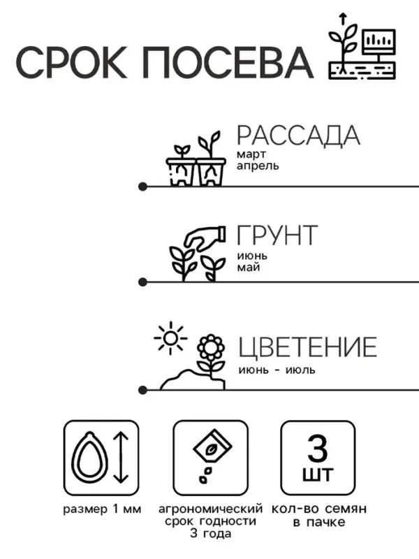 Семена Ирис "Синий флаг", ц/п,  3 шт