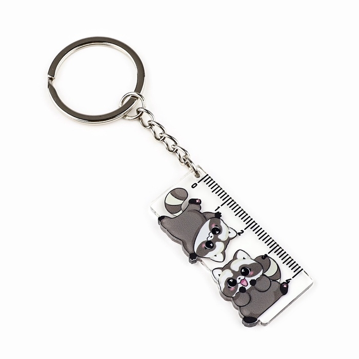 Брелок линейка для ключей «Енотик», 2.9 х 10 см Брелок линейка для ключей «Енотик», 2.9 х 10 см