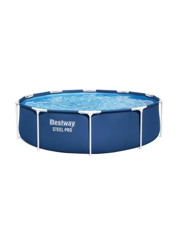 Бассейн каркасный Steel Pro, 305&times;76 см, фильтр-насос, круглый. 56679 Bestway