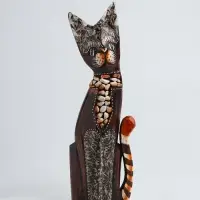 Фигура &laquo;Кошка&raquo;, 35 см, дерево