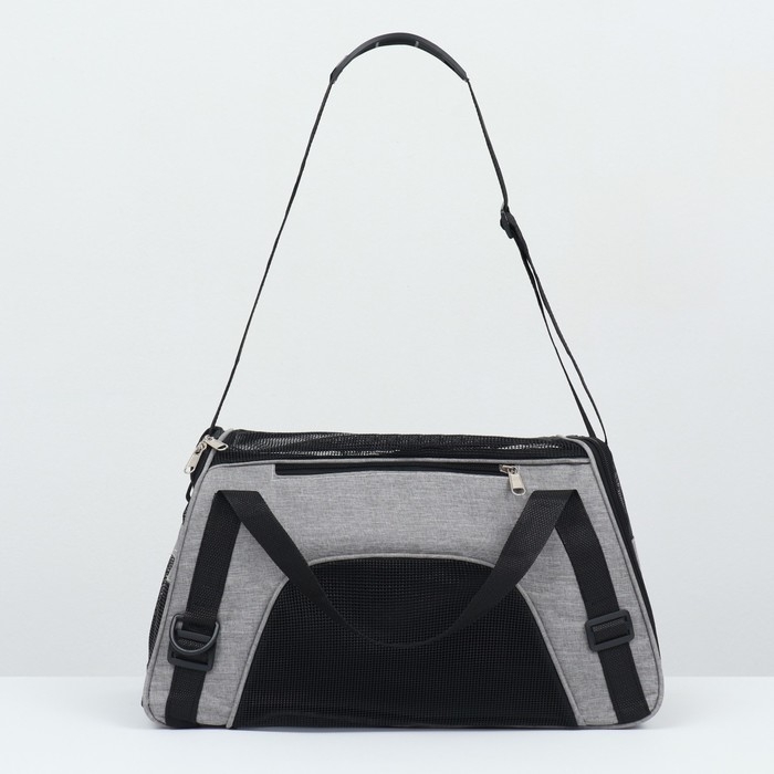 Сумка-переноска сетчатая, 48 х 26 х 28 см, серая Сумка-переноска сетчатая, 48 х 26 х 28 см, серая