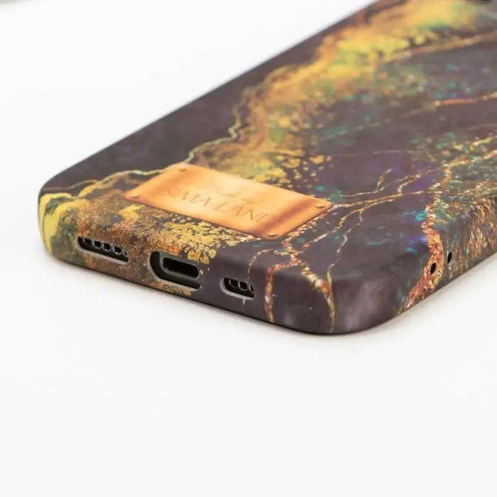 Чехол на телефон iPhone 12, 12 PRO «Синий камень»