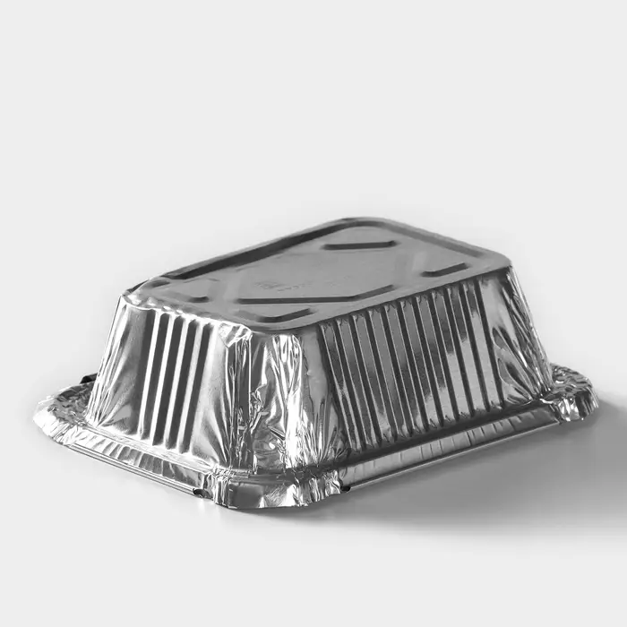 Форма из фольги для выпечки и запекания Доляна, 255 мл, 12×9,5×4 см, 100 шт/уп Форма из фольги для выпечки и запекания Доляна, 255 мл, 12×9,5×4 см, 100 шт/уп