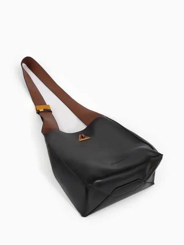 Сумка женская TEXTURA на винтовом замке, 24&times;11&times;24 см, чёрная