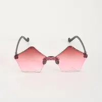 Карнавальные очки "Пятиугольник" градиент, цвета МИКС