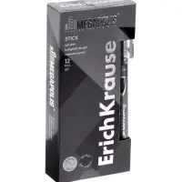 Ручка гелевая ErichKrause Megapolis Gel, чернила чёрные, узел 0.5 мм, длина линии письма 500 метров