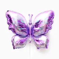 Воздушные шары фольгированные, &laquo;Разноцветные бабочки&raquo;, набор  3 шт