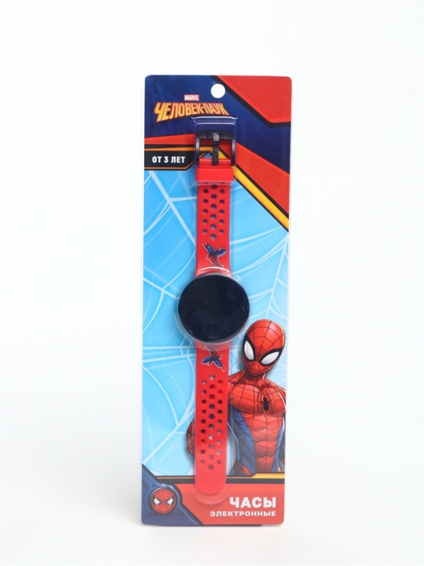 Marvel Человек-паук Часы электронные, SL-07277, на батарейках