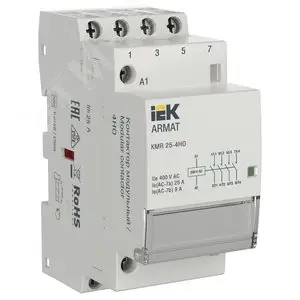 Контактор модульный KMR 25А 230В AC 4НО