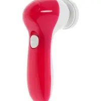 Щётка для массажа и умывания LMZ-039, 5 в 1, для лица и тела, электрическая, от батареек 2хAA, розовая