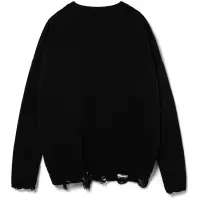 Джемпер оверсайз унисекс Grunge, черный, размер L/XL
