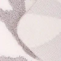 Коврик Доляна Leaves, 50&times;80 см, ворс 1.5 см, микрофибра, серый