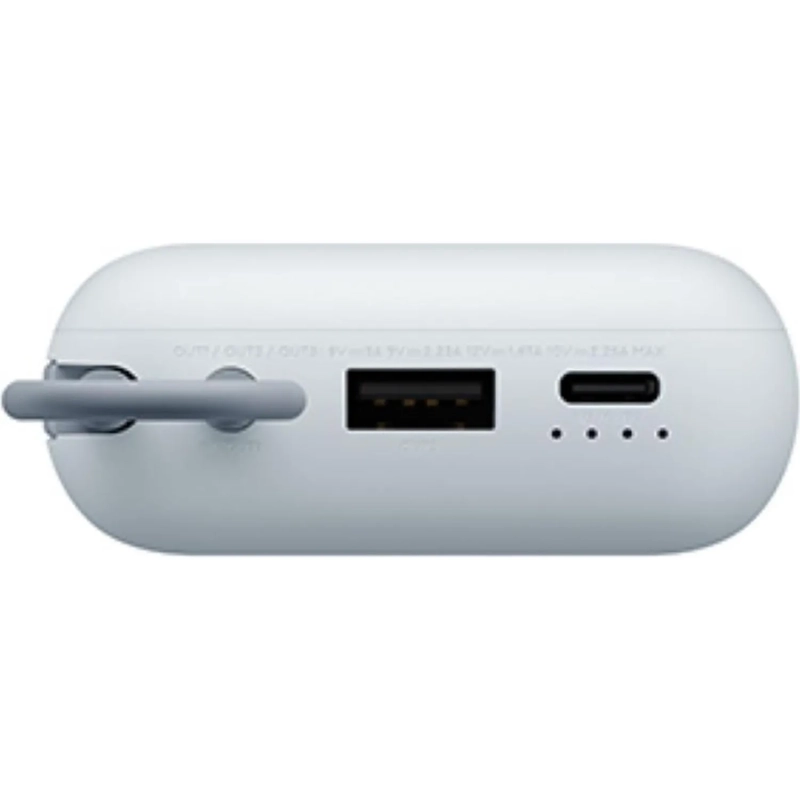 Внешний аккумулятор Xiaomi 10000mAh (встр. каб) Ледяной синий GL BHR9073GL