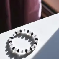 Браслет детский &laquo;Выбражулька. Ундина&raquo;, d=6 см, черный, белый