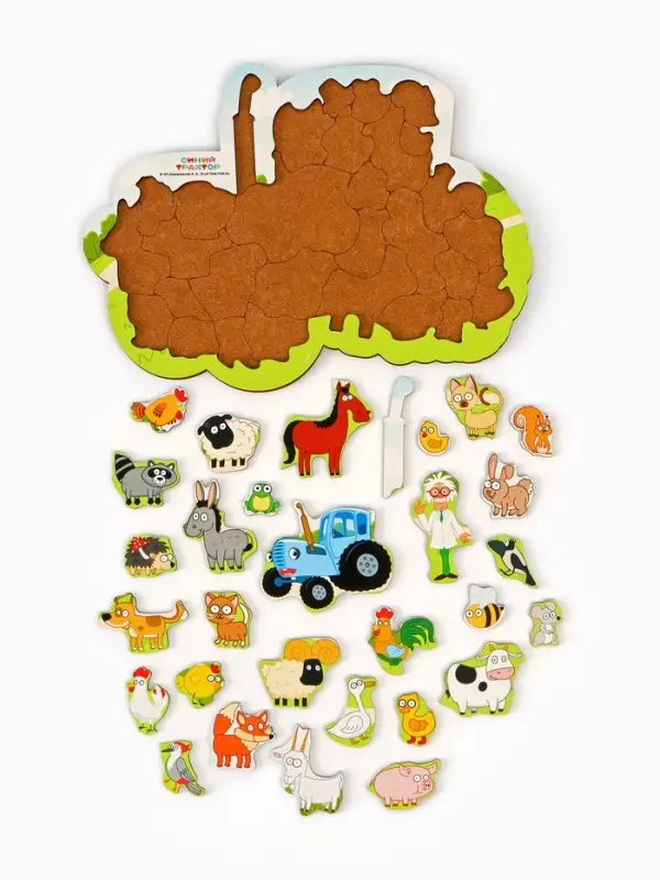 Пазл ПЗ110 Синий трактор Пазл ПЗ110 Синий трактор